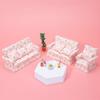 Doll House Sofa Realistic Compact Small Simulated Smooth Surface Decorative Wood 1:12 Miniature Sofa Furniture Model Accessories for Micro Landscape