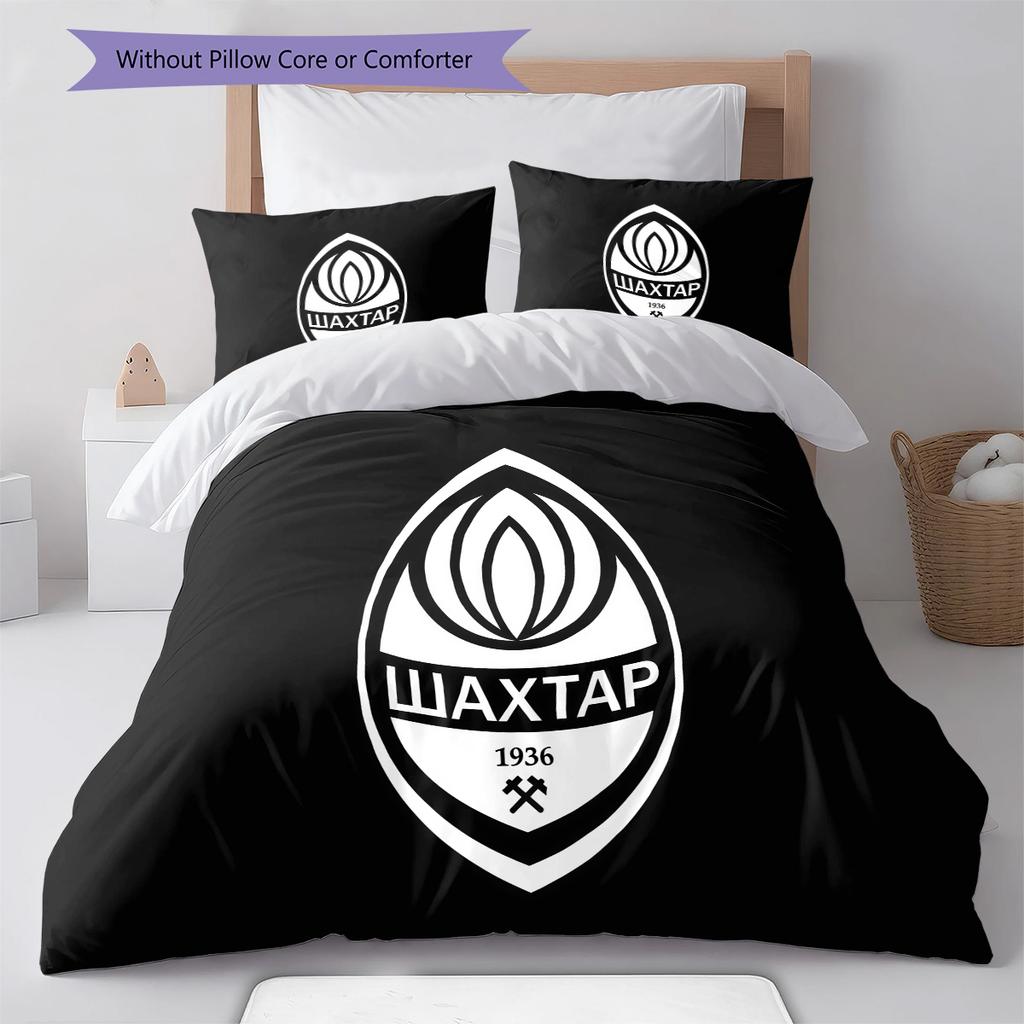 FC Shakhtar Donetsk RugPattern Bedding Quilt Set Quilt Cover Pillowcase Home Decoration Birthday Gift (1 * duvet cover + 2 * pillowcase, without core)
