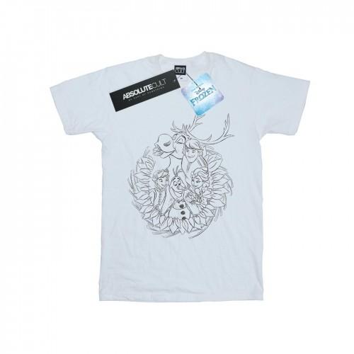 Disney Mens Frozen Friends Wreath T-Shirt