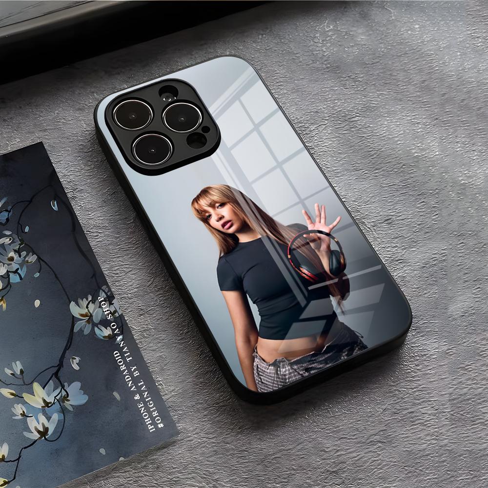 Чехол для телефона с изображением певицы Pink P-Pantheress для IPhone 17 Air 16 E Pro Max 15 14 13 Mini 12 Pro 11 Max Plus Черный стеклянный чехол