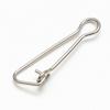 100pcs Stainless Steel Fishhook Line Lure Snap Fishing Rolling Swivels Rings  Fishing Tackle