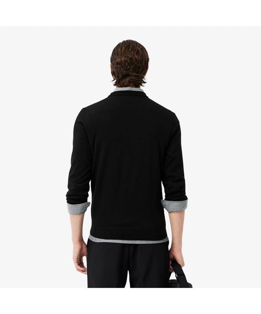 Мужской свитер LACOSTE с круглым вырезом из шерсти мериноса Ah1969-55N 031