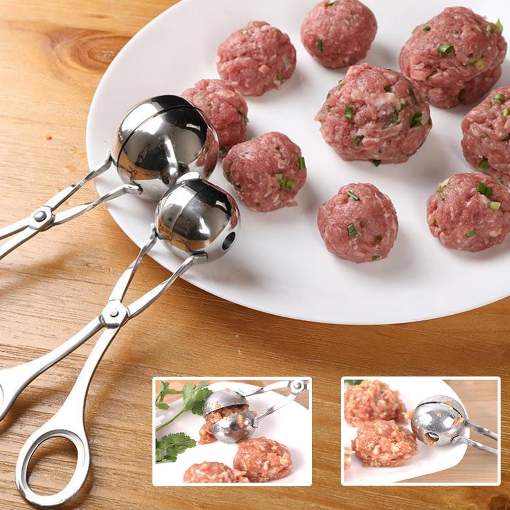 Многофункциональный инструмент для изготовления фрикаделек из нержавеющей стали, кухонный зажим