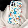 Cute Cartoon-u-Doraemons-t For IPhone 11 12 13 14 15 16 17 Pro Max Plus 13 Mini Silicone Soft Transparent Back