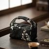 Brocade Plum Blossom Embroidery Tea Cozies Traditional Tea Cozy for Teapot Portable Bag Travel Storage Bags Drinkware Teaware