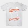 T Shirt Women Louisiana Washington Harajuku Print Kawaii Tshirt Summer Short Sleeve Female T-Shirt Top Tee