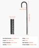 VEVOR Rebar Stakes, 406,4 mm / 16-Inch, Heavy-Duty 0.4 in Diameter J Hook