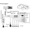 Video Parking Sensor Kit Car Reverse Backup Radar Assistance Auto Monitor Digital Display Car Monitor Buzzer Alert Alarm