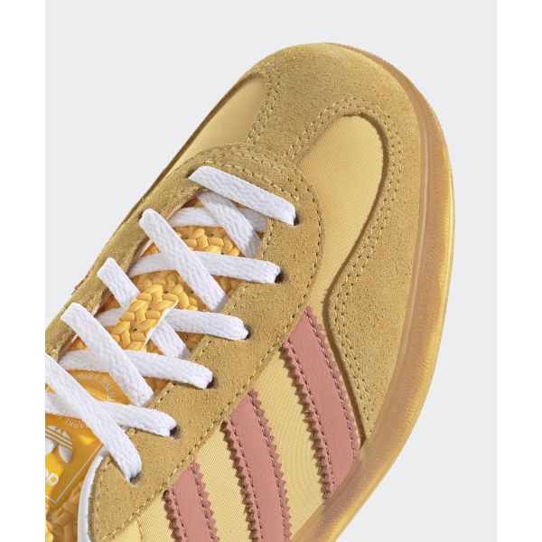 adidas Gazelle Indoor Semi Spark Wonder Clay Женские кроссовки Желтый облачно-белый IE2959