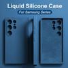 New Upgraded Liquid Silicone Phone Cases For Samsung Galaxy S24 S23 S22 S21 S20 Ultra Plus A34 A54 5G Case Soft Shockproof Cover