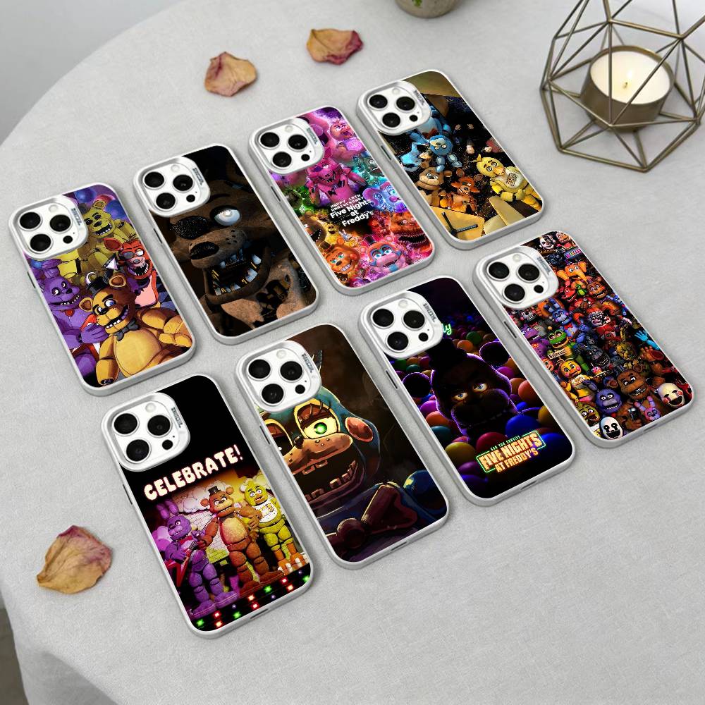 Чехол для телефона Five Nights at Freddy's для iPhone 16,15,14,13,12,17,Pro,MAX белый Матовый Ударопрочный Чехол