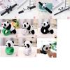 Super Soft Panda Wristband Wrist Decoration Clap Circle Toy Children Plush Hand Ring  Kids Toys