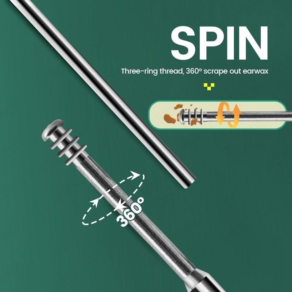 Stainless Steel Ear Wax Remover Ear Cleaner Set Ear Pick Ear Wax Removal Tool