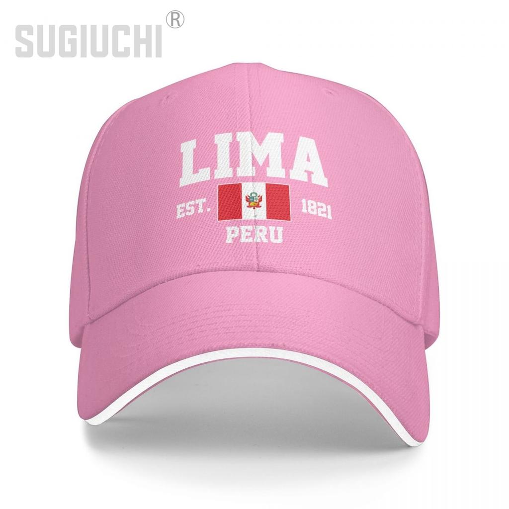 Бейсболка Перу EST.1821 Lima Capital Unisex WoUnisex Unisex Хип-хоп Сэндвич-кепки Snapback Кепка для гольфа Рыбалка
