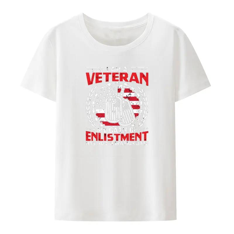 I Am A Us Veteran I Woulo Put The Uniform Back on If America Needed Me Modal Print T Shirt Classic Nostalgia Casual Camisetas