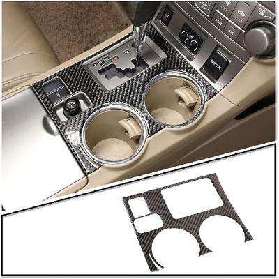 LLKUANG для Toyota Highlander 2009 2010 2011 2012 2013 настоящее углеродное волокно автомобильная 3D наклейка крышка панели передач отделка центральной консоли салон автомобиля