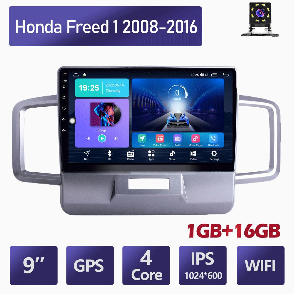 10-дюймовый автомобильный радиоприемник на базе Android Carplay для Honda Freed 1 2008-2016, автомобильный мультимедийный видеоплеер, GPS-навигация, WIFI, 2 + 32 ГБ