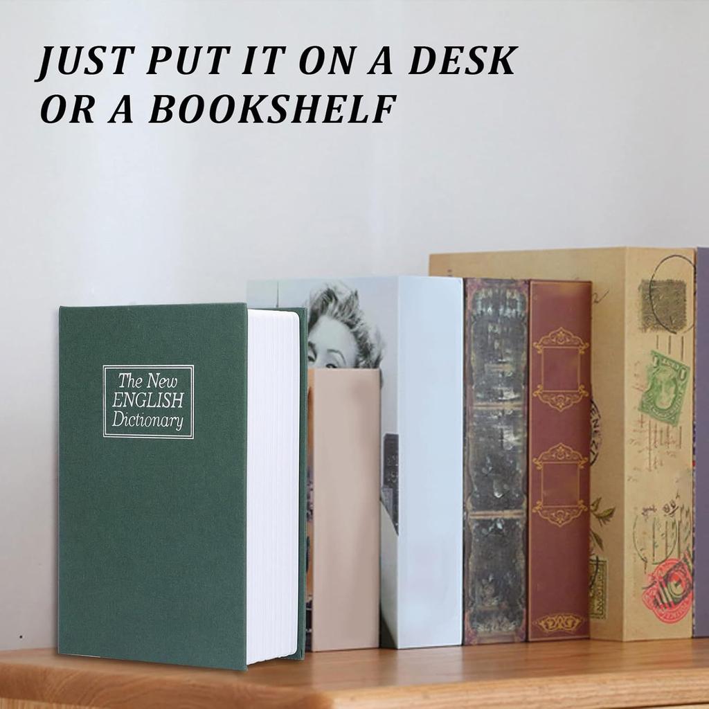 Сейф для книг, зеленый, имитация словаря, сейф для книг, кодовый замок, сейф для домашнего офиса, путешествий