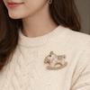 Jewelry Accessories Little Horse Brooch Rhinestone Animal Lapel Pins Retro Zodiac Pony Pin  Friends