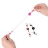 Anti-theft Easy-to-pull Buckle Rope Metal Elastic Keychain New Retractable Key Ring  Business