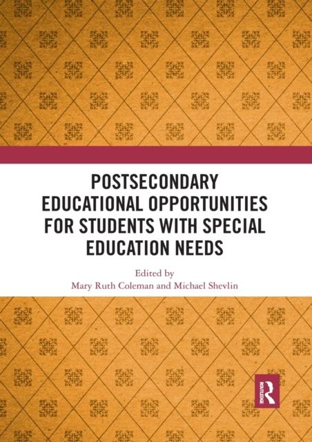 The Postsecondary Educational Opportunities for Students with Special Education Needs Book