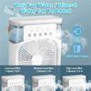 Mini USB Multi-Function Desktop Mist Humidifier Cooling Fan for Household and Office Five-Hole Design