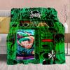 Фланелевое одеяло из аниме One Piece - Мягкое, теплое, идеально подходит для дивана, постельного белья, кемпинга, путешествий, офиса, домашнего декора -QJY