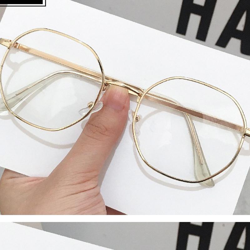 Взрывная восьмиугольная оправа Корейская версия многоугольных очков Чистые очки для знаменитостей по рецепту