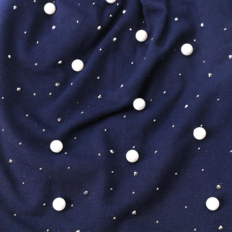 Женские шапки-бини с жемчугом и стразами, осенне-зимние теплые мягкие хлопковые шапки с черепами, повседневные тюрбаны для женщин, женская одежда для слуха