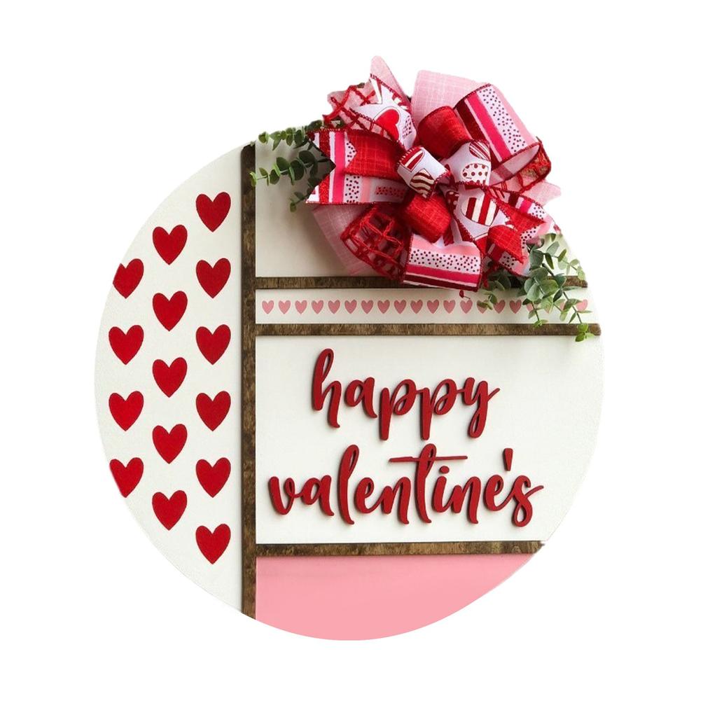 День святого Валентина Подвесной деревянный дверной кулон Свадебная входная дверь Внутренний двор Ворота Фоновое украшение стены Подвесной