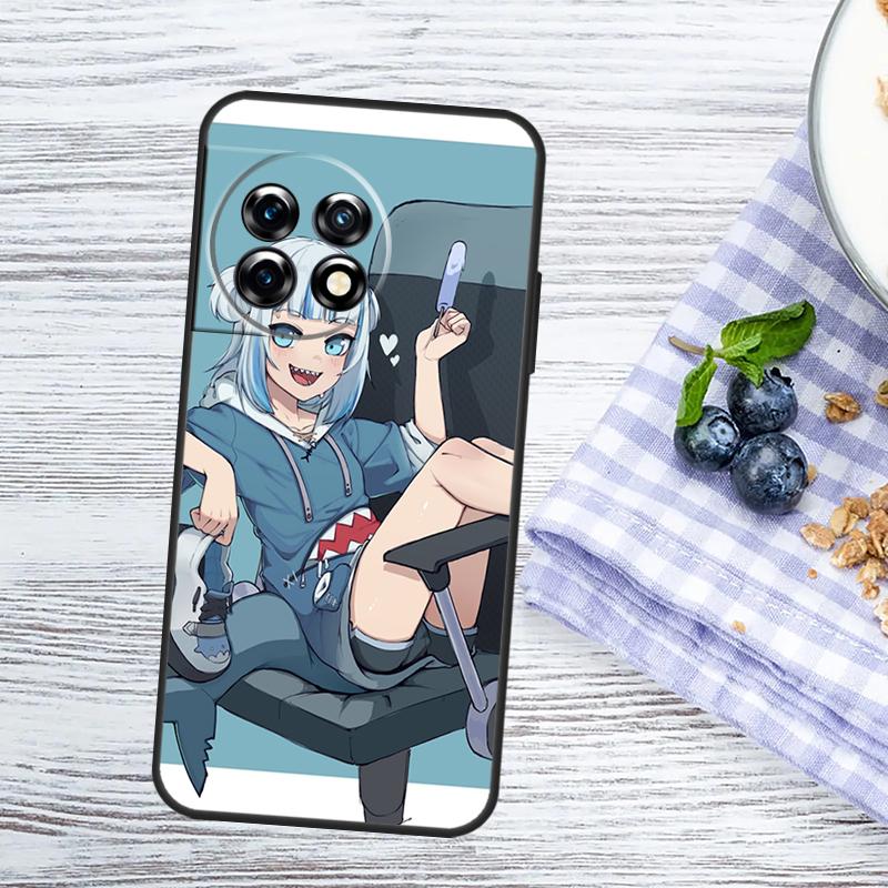 Anime Hololive Gawr Gura Case For OnePlus Nord 5 CE 3 4 Lite N20 N30 OnePlus 15 13 10 11 12 13T 13R 12R 10R 15R Cover