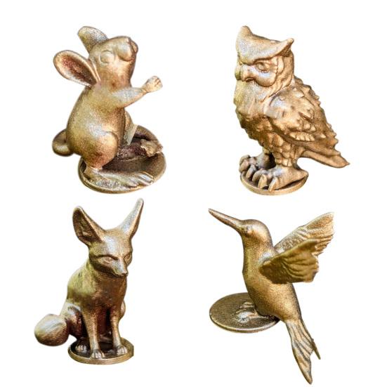 Шарнирная головка Yousheng Animal, магнитная металлическая дверная петля, декоративная накладка, мини-фигурка в виде птицы/совы/лисы/крысы для винтажного домашнего декора