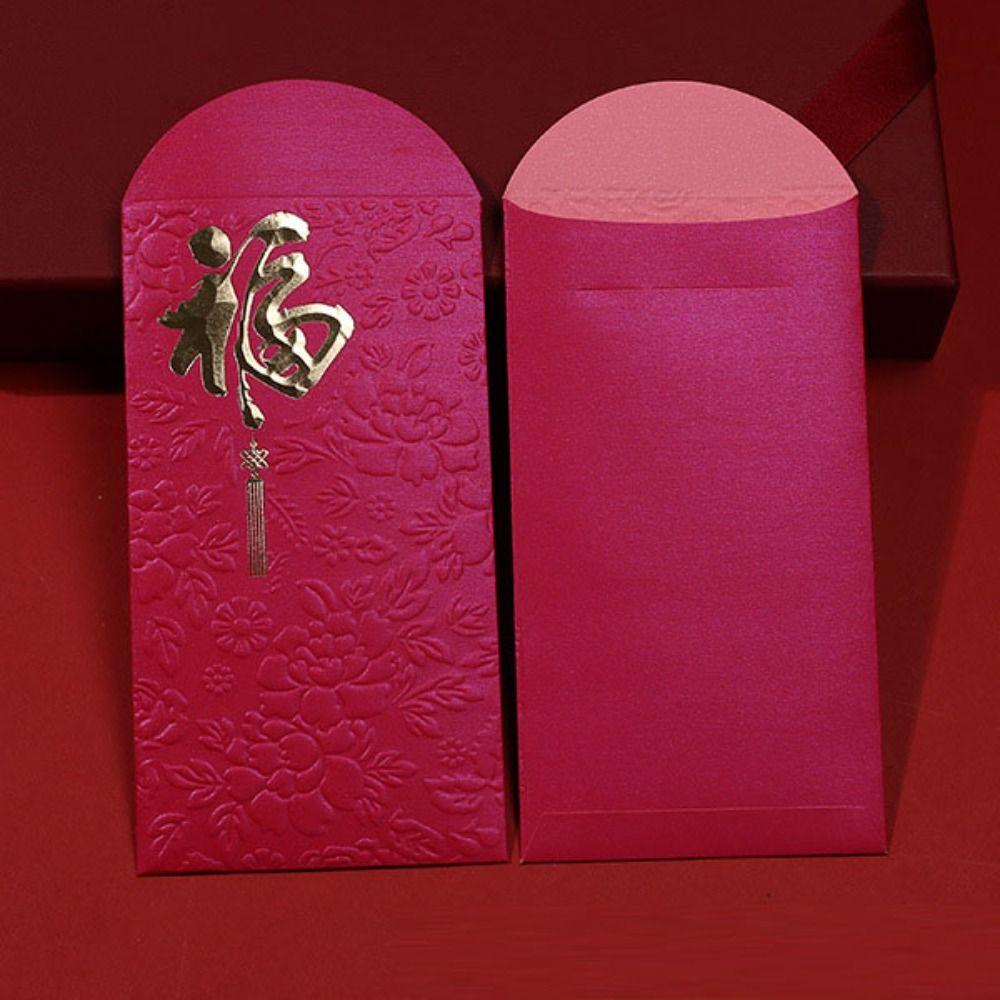 10PCS/Set Gold Foil Design Red Envelopes Chinese Style 2026 Luck Money Bag  Spring Festival