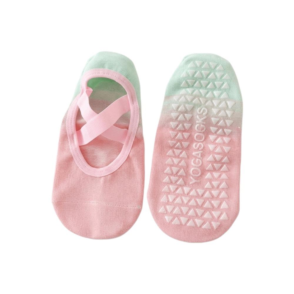 Breathable Fitness PilatesSocks Non-Slip Floor Socks Sweet Gradient Silicone Yoga Socks Sports