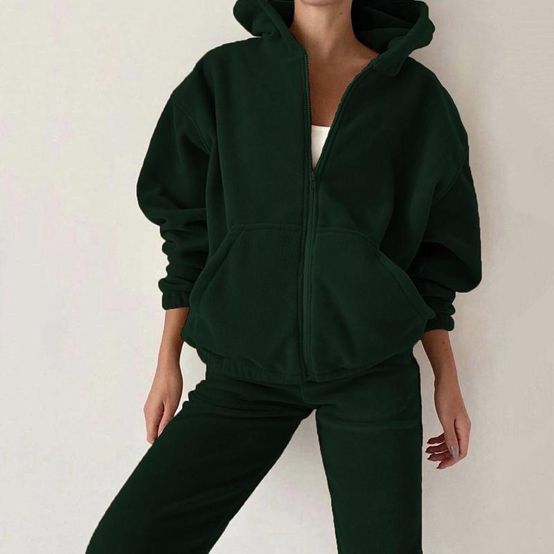 Women's Fashionable Sports Casual Sweatshirt Suit