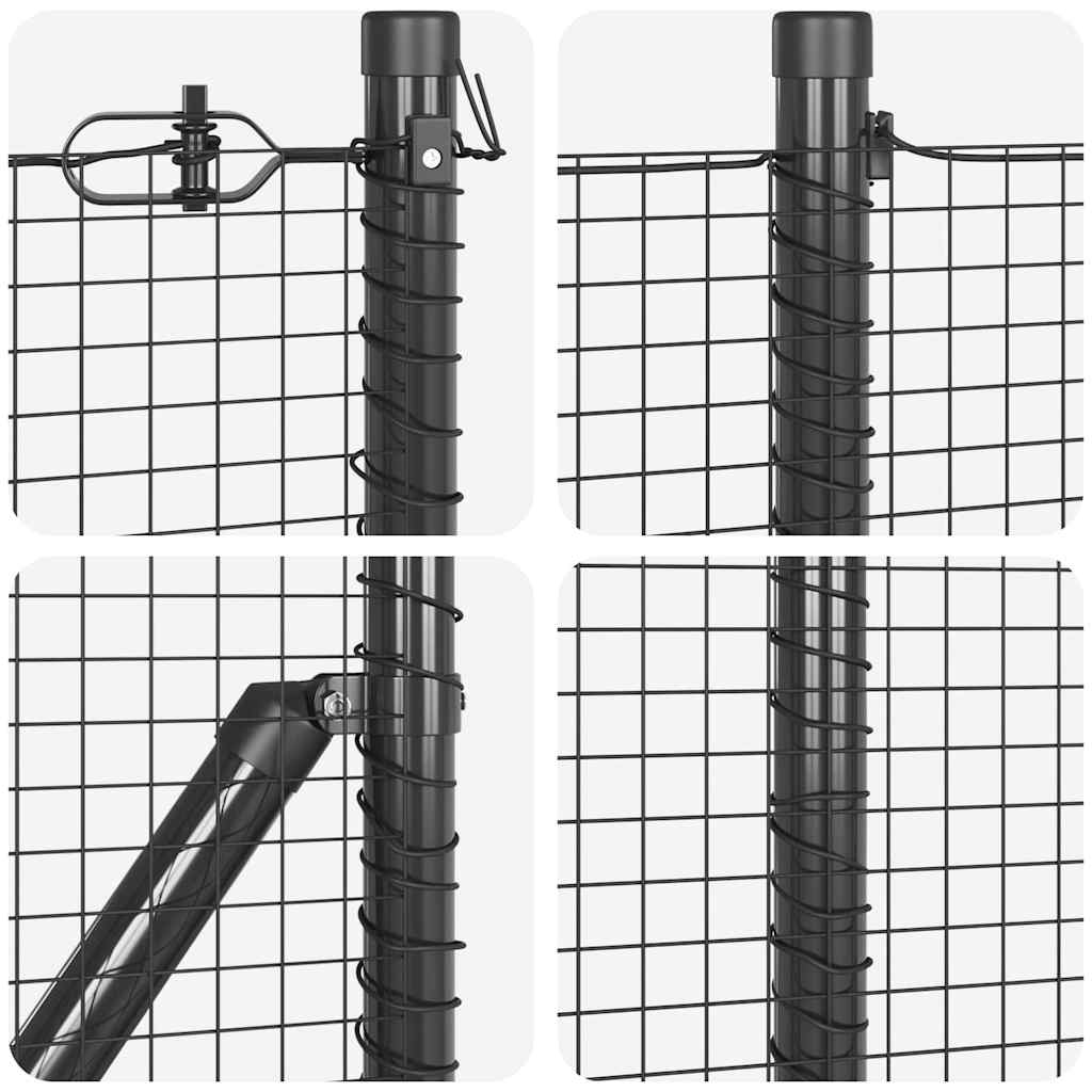 Welded Wire Fence with Spikes 25 x 0.4 m (W x H)