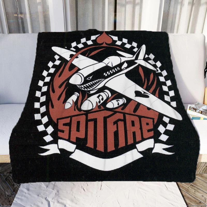 Spitfire Print Throw Rug Yoga Mat Bedroom Living Room Bathroom Decorative Floor Mat Home Textile Birthday Gift