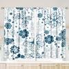 2 Pieces - Butterfly - Printed Curtain - Polyester Material - for Bedroom Living Room Study Anti-privacy Curtain