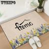 Придверный льняной коврик грязестойкий и нескользящий коврик для пола бытовой коврик для пола в ванной комнате