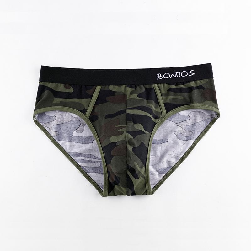 BONITOS 1 шт., мужские трусы с принтом, мужские хлопковые трусы, сексуальное мужское нижнее белье