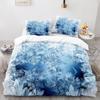 Снежинка полиэстер пододеяльник комплект King Queen Twin полный размер геометрические зимние вдохновения тема холодная погода сезон для подростков