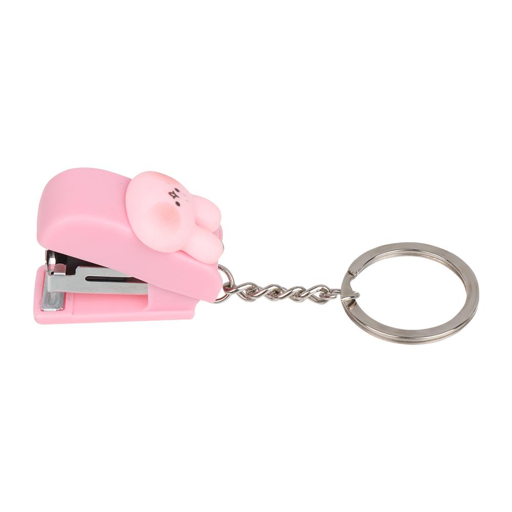 Binder Tools Cartoon Cute Mini Stapler Document Binding Hoops Stapler Paper Clips Push Clip