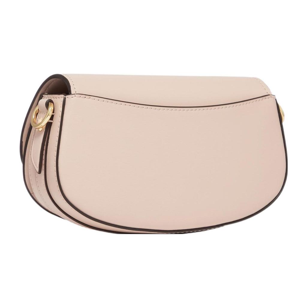 Michael Kors MK Mila Chain Strap Design Solid Color Leather Underarm Shoulder Bag Small Women Bags Nude-Pink 30F3GIMM1L-187