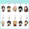 Unisex Demon Slayer Anime Cartoon Character Acrylic Keychain Bag Pendant Accessories Handmade Quality