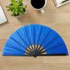 Складной веер, чистый цвет, сильный веер, легкий веер в стиле ретро, ​​веер кунг-фу, веер тай-чи, китайский танцевальный веер, украшение для вечеринки, веер