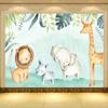 Фото обои 3D мультфильм милый слон детская спальня фон настенная живопись экологически чистые растительные волокна настенная бумага домашний декор