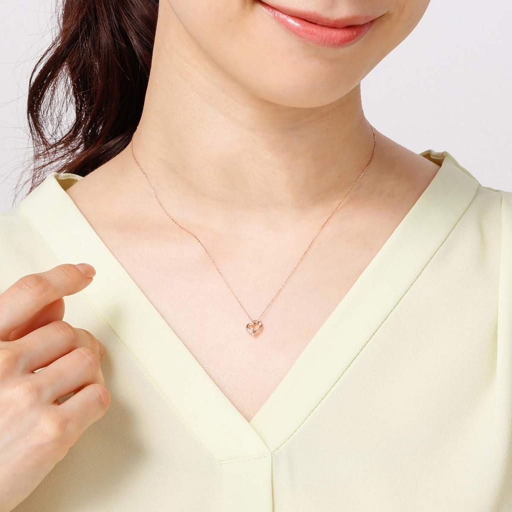 Yondo K10 розовое золото ожерелье бриллиант 151826123115 canal4℃ (Канал-Си) (PG)