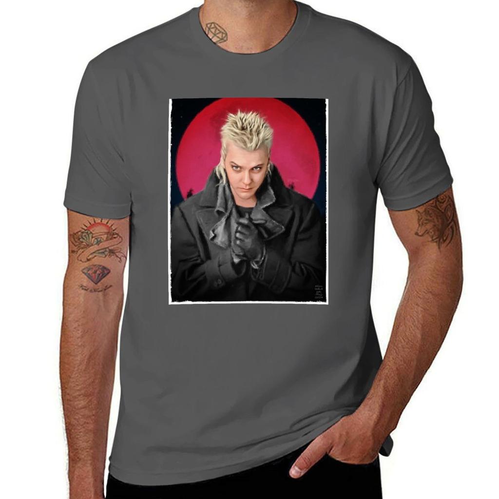 The Lost Boys Blood Moon David Portrait TShirt Fashion Simple Casual Tee Shirt