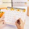 Desk Calendar 2026-2027, Small Desktop Calendar 6.8" x 8"with Floral Design, 18-Month Flip Calendar with Daily Blocks for Teacher, Office & Home,
