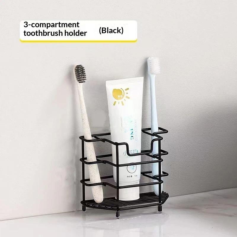 Home Bathroom Toothbrush Holder Rack 201 Stainless Steel Efficient Use